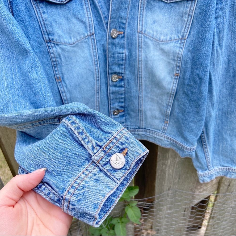 Vintage Calvin Klein y2k  Denim Trucker Jacket - Picture 4 of 8